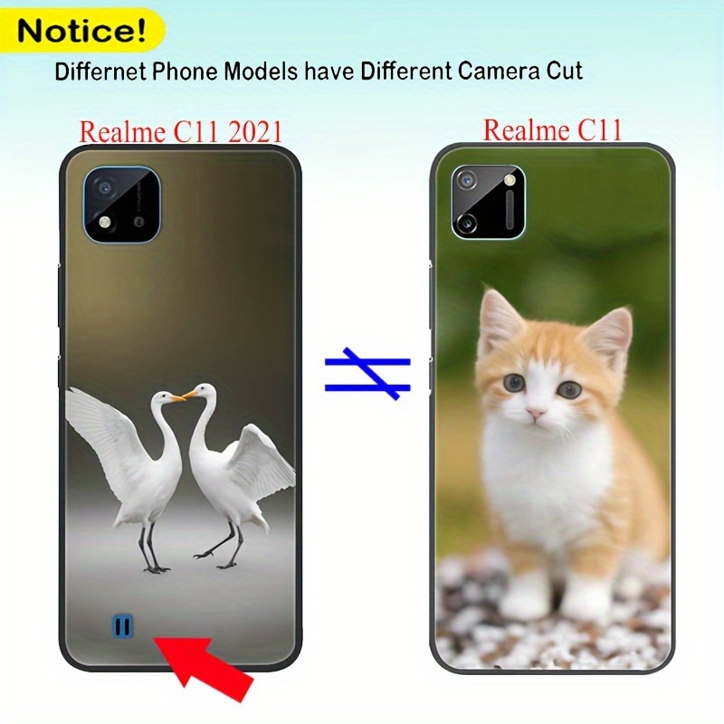 TEMU Phone Case: Custom Photo Phone Case For Oppo Realme C11/c11(2021)/c12/c15/c17/c20/c21/c21y/ Realme C25 Phone Cases, Custom Picture Matte Black