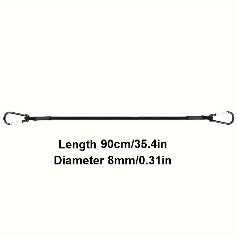 TEMU /120/150cm Stretch Elastic Ropes 8mm Bungee Cords With Hooks Lightweight Bikes Tie Car Luggage Packing Roof Rack Strap