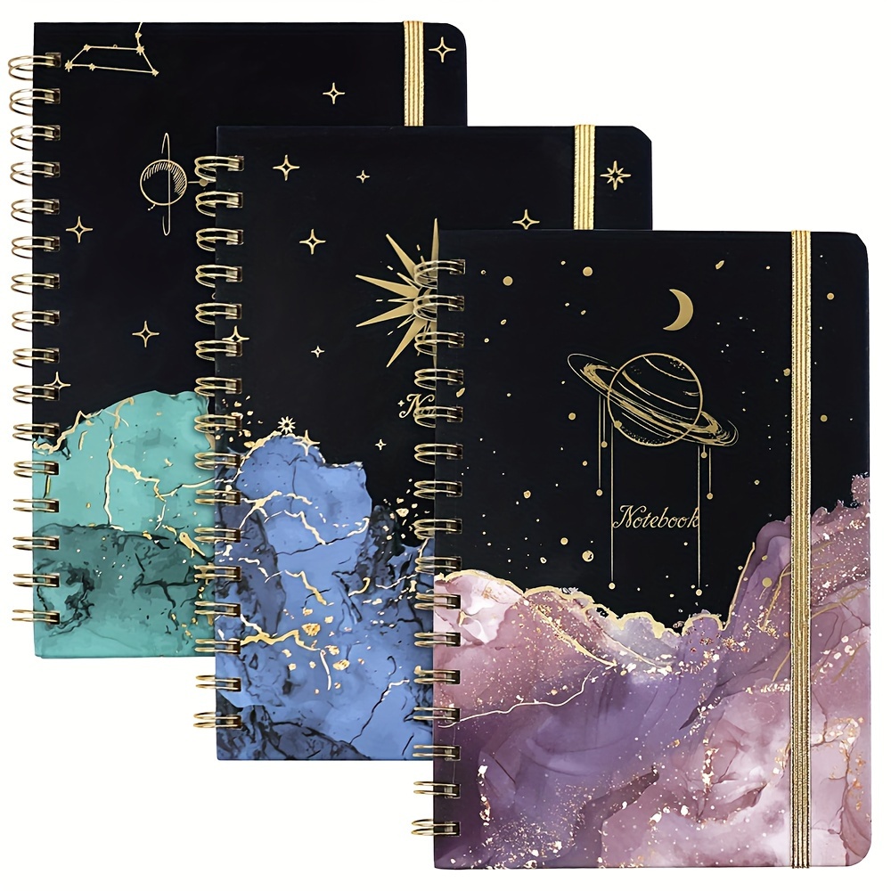 

6pcs Spiral Notebook 5.7 X 8.5, Hardcover College Ruled Journals, A5 160 Pages For Work Office Supplies, 160 Pages, For Gifts, Office Supplies