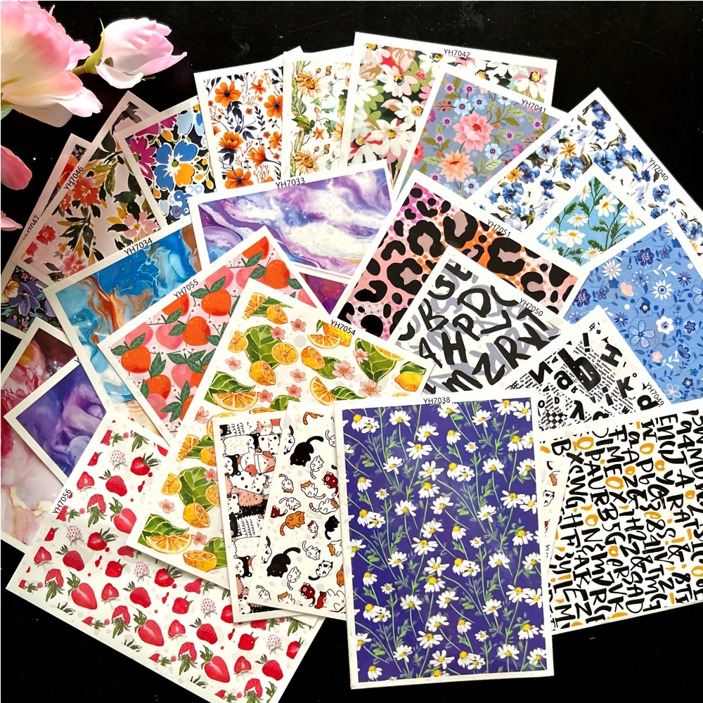 

Magic Water Transfer Paper For Polymer Clay - Fruit, Flower & Marble Designs - Ideal For Diy Jewelry And Earring Crafting Polymer Clay Molds And Cutters For Earrings Polymer Clay Molds For Earrings