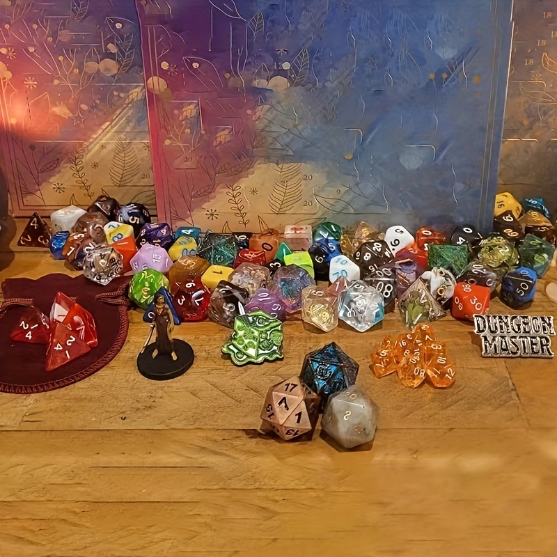 

Dice Advent Calendar, 24-day Countdown To Christmas, Polyhedral Dice Set, Ideal For Party Role-playing Games, Dnd & Rpg Gift, With No Electricity Needed, For Christmas & Universal Celebrations