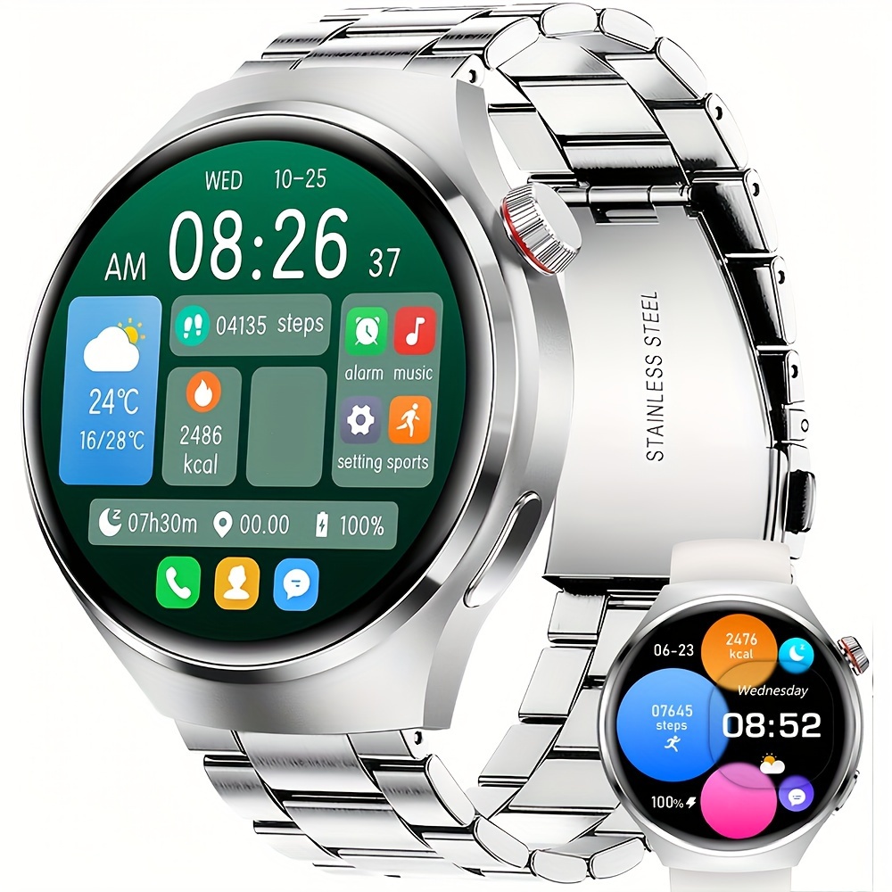 Smartwatch Upgraded Fitness Full Touch Screen Smartwatch For IOS/Android Phones, 1.53-inch HD Smartwatch, Steps Calorie Counter, IP67 Water Resistant_voghion.com