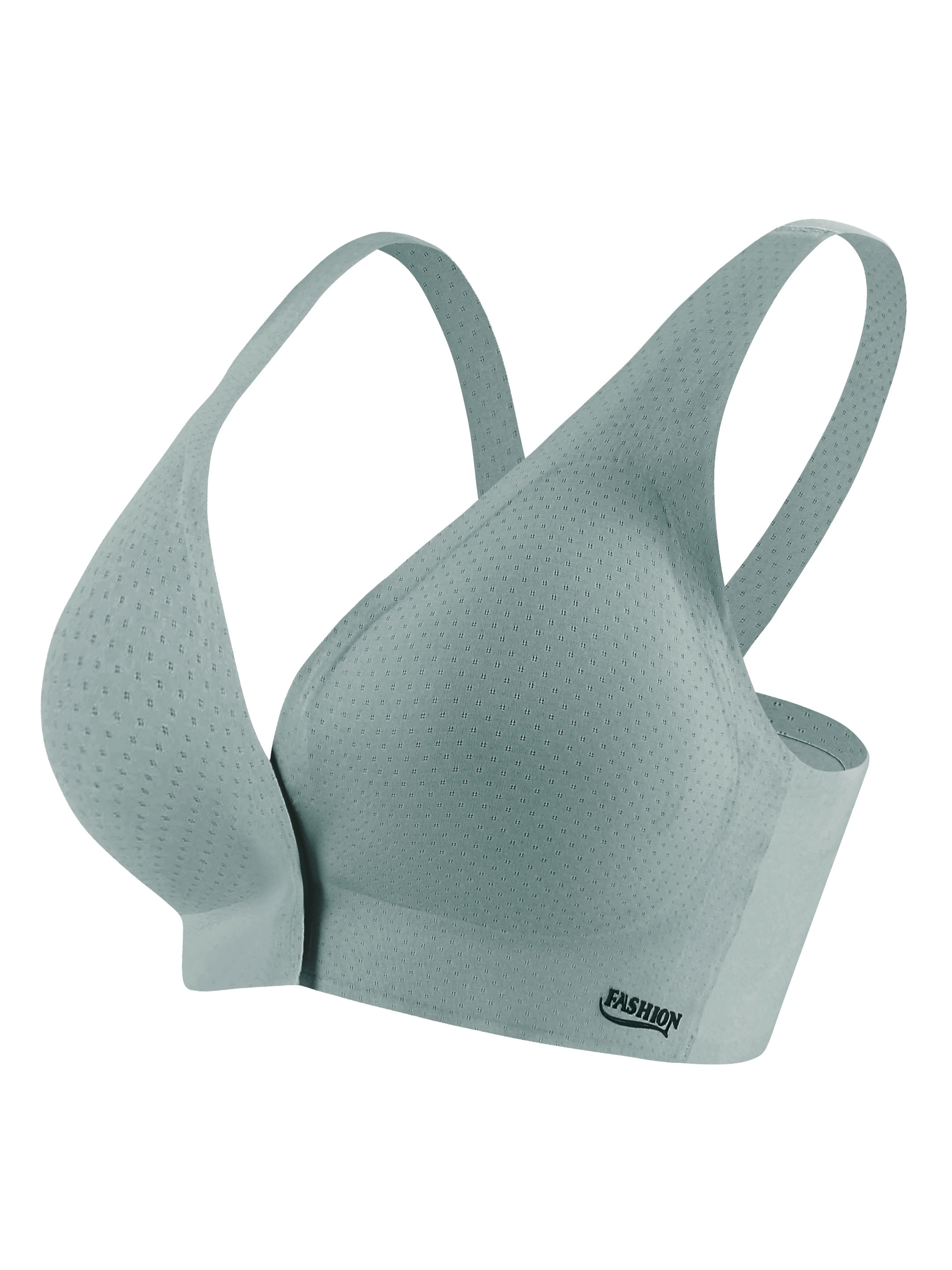 Solid Front Buckle Sports Bras Breathable Rimless Adjustment - Temu Canada