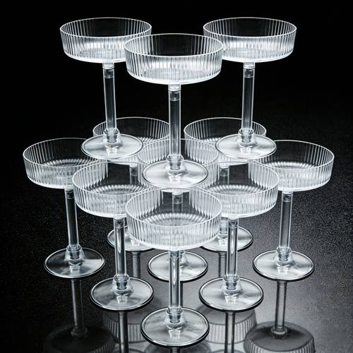 item picture 21pcs flutes martini glasses red wine glasses drinkware reusable suitable for outdoor home parties weddings birthday parties outdoor picnics pool parties supplies