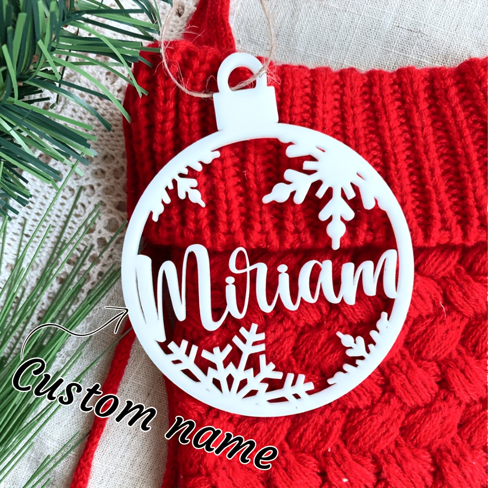 TEMU 1 adorno navideño personalizado con 3D, copo de nieve , navideña, regalo de decoración para fiestas //pareja, regalo de vacaciones, adorno para