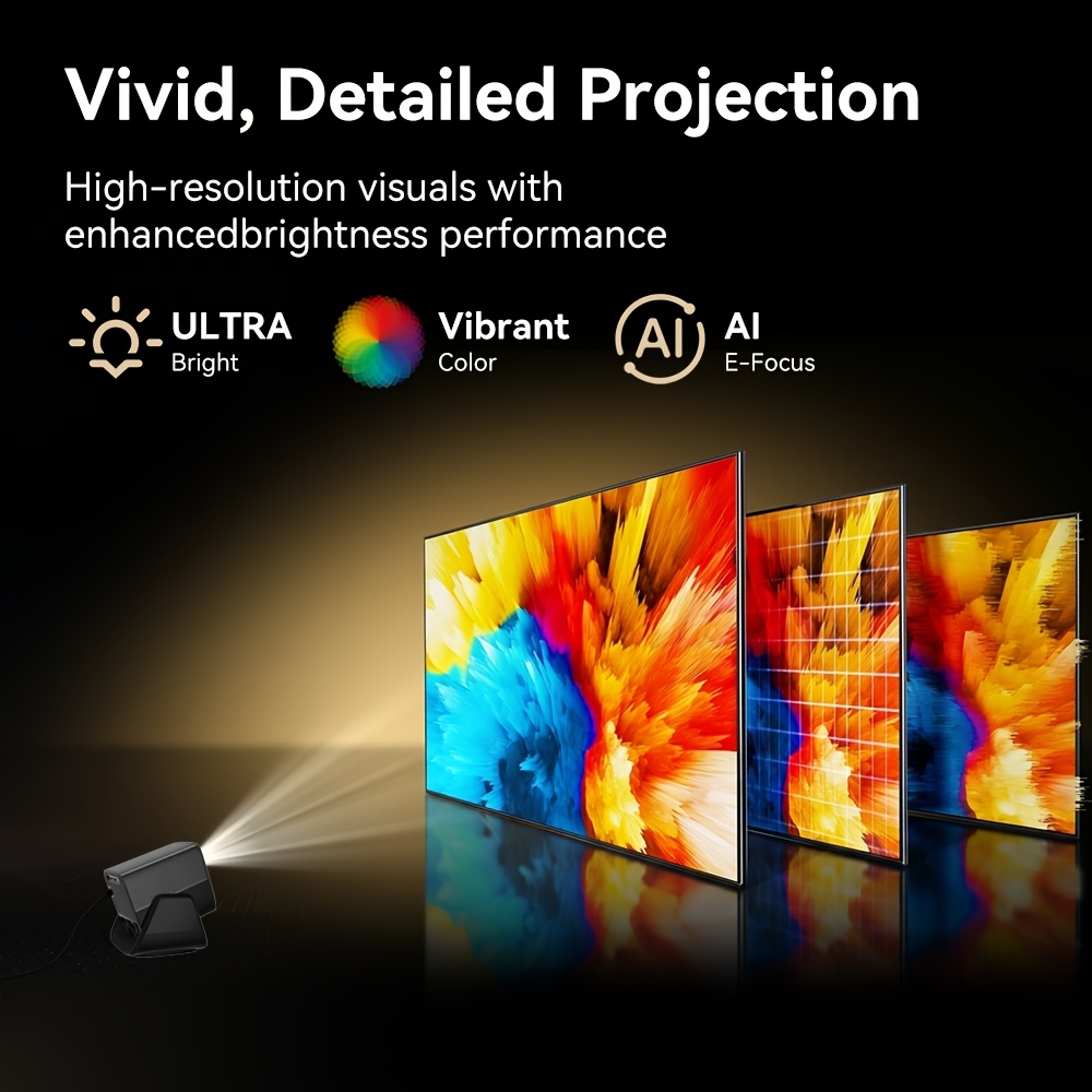 Short Throw Projector with Built-In Apps and 8K Support