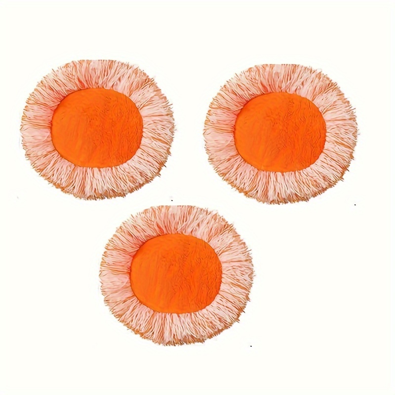 3pcs microfiber spin mop replacement pads sunflower design wet and dry floor cleaning mop heads detachable washable mop cloths for home cleaning tools and supplies details 3