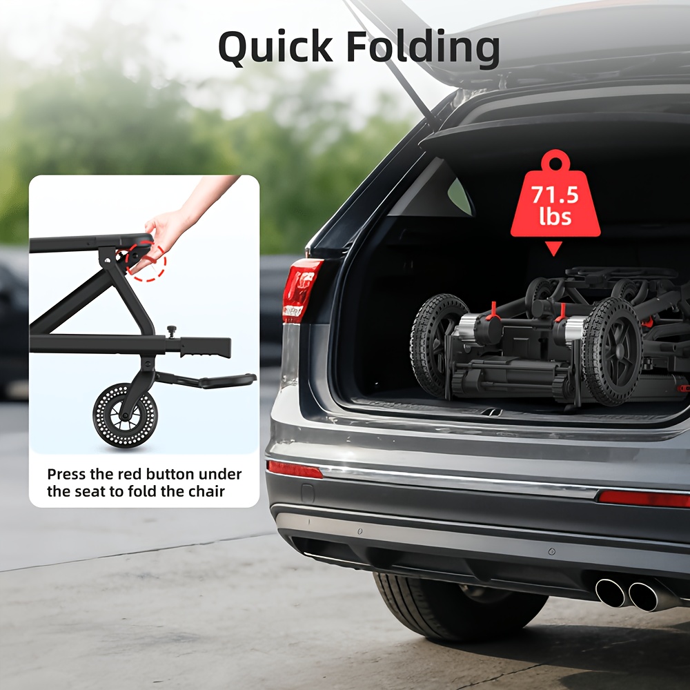 15 miles long   adult intelligent electric wheelchair intelligent controller stair climber lightweight   folding and     put   high power motor strong climbing force anti   device Product details 3