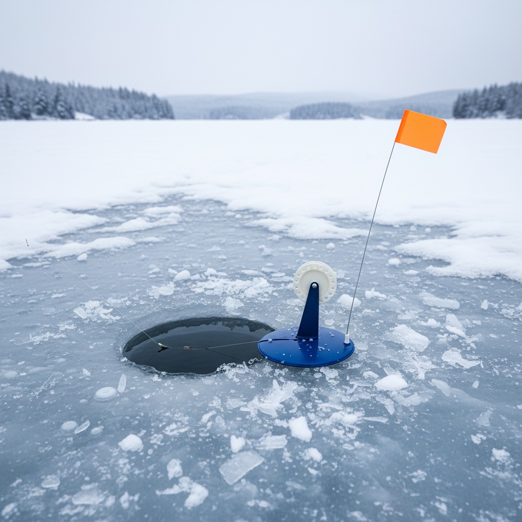 TEMU 1pc Ice Fishing Plate, Ice Fishing Static Suspension Device Ice Fishing Equipment Suitable For Ice Fishing