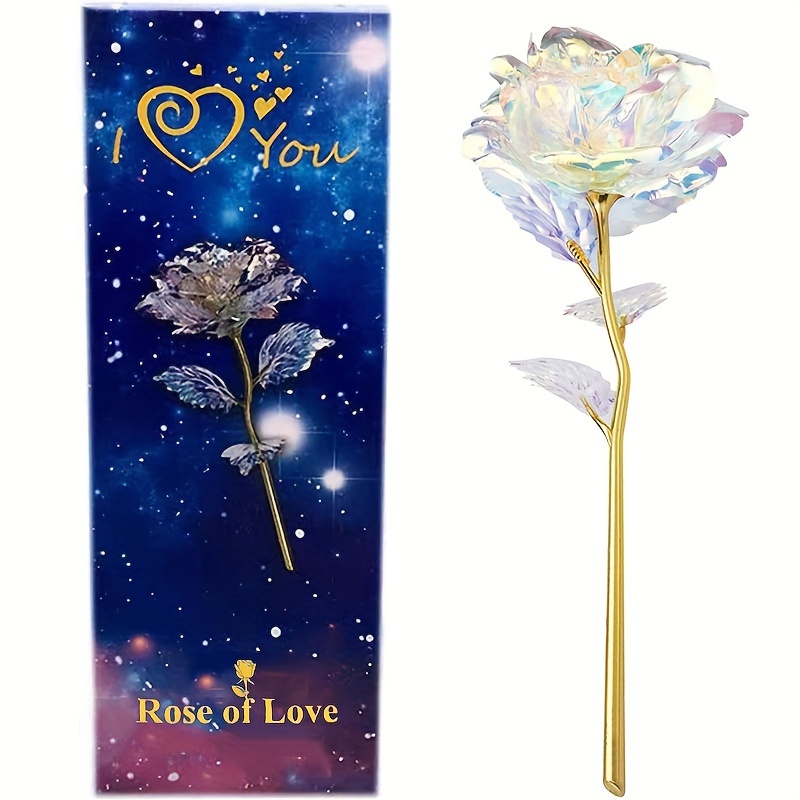 人工の花 Forever Love 24k ゴールド箔のバラ - 完璧なバレンタイン