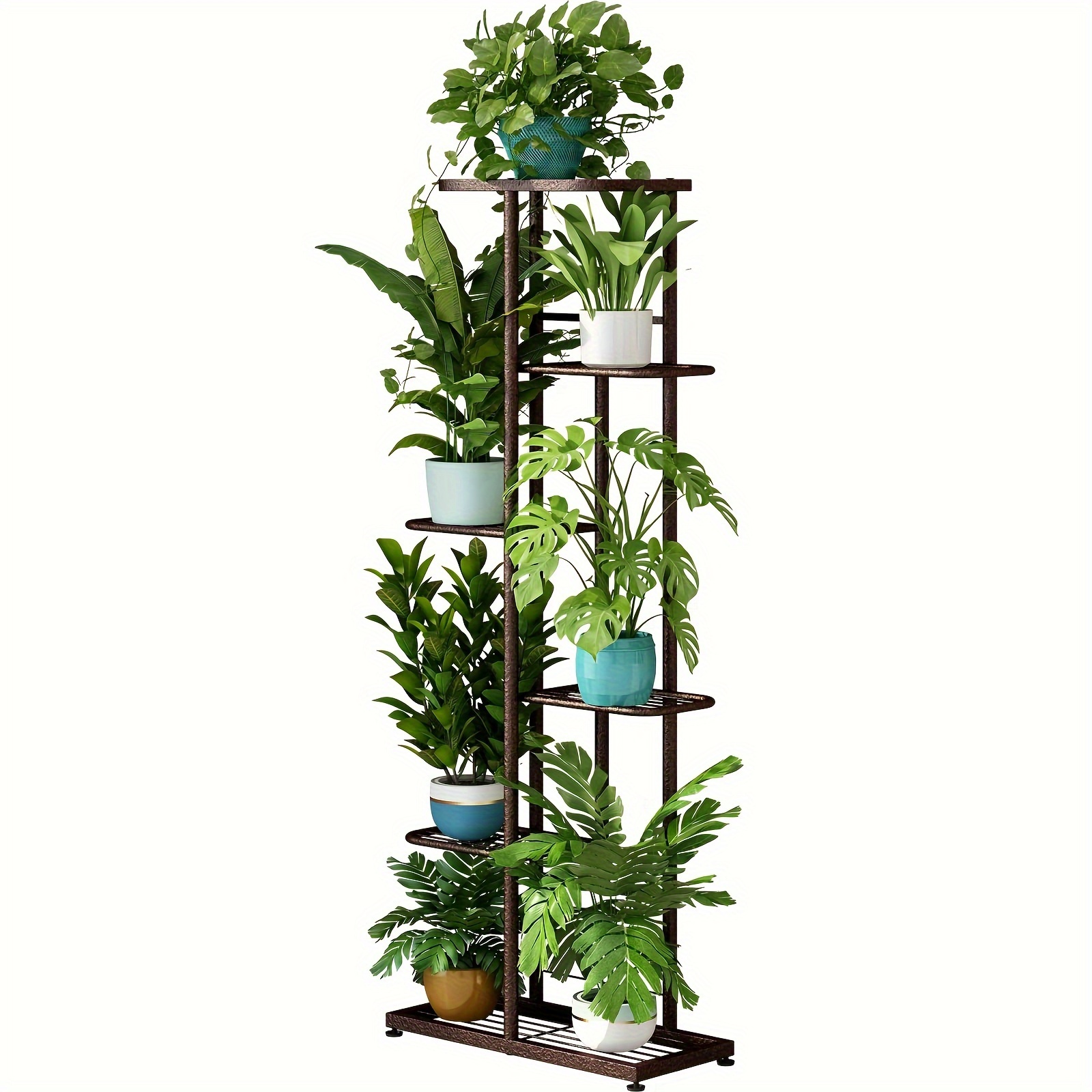 

1pc Plant Stand, 6 Tier 7 Potted Planter Rack Storage Organizer Flower Pot Holder Shelves