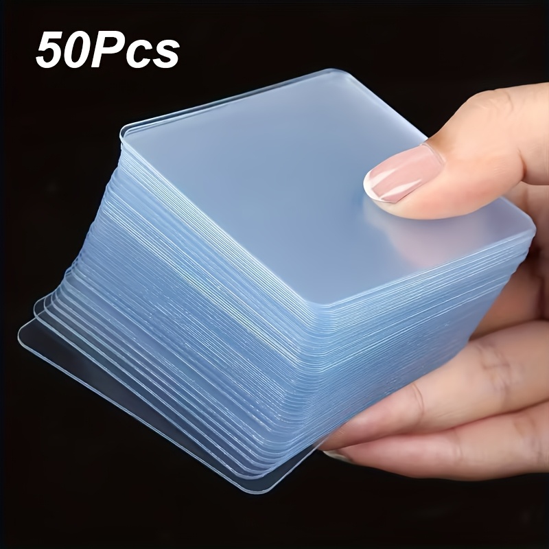 10/50pcs Of Super Strong Double-sided Tape, Transparent, No Drilling Or Nails Required, Suitable For Surfaces Such As Plastic, Glass, Metal, Stone, And Drywall