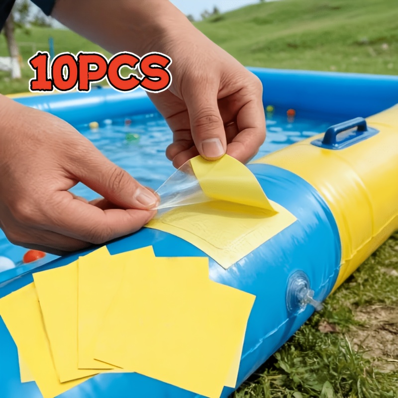 10pcs Outdoor Inflatable Product Patch, Swimming Ring Tent Sleeping Bag Waterproof Patch Portable Transparent Patch, Sleeping Bag Outdoor Transparent Waterproof Patch, Portable Patch