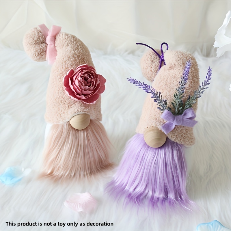 1 pièce bouquet de poupée en peluche fleurs tricotées en - Temu France