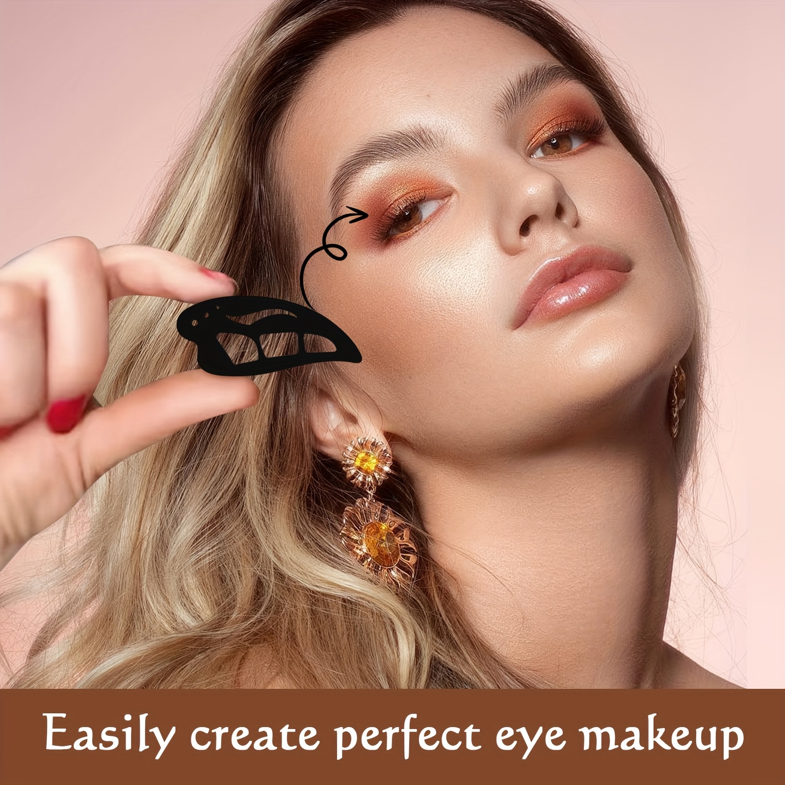 TEMU 2pcs Eyeshadow Tools Eye Makeup Assistant Eyetouryourglam Bestie Female Eyeliner Pencil Template For Quick Makeup