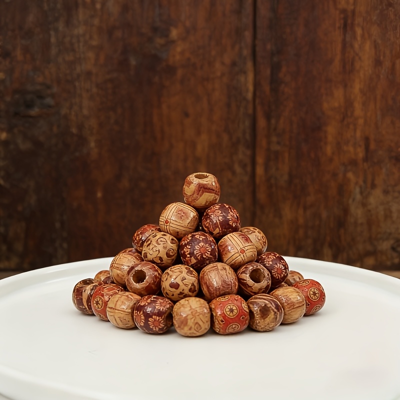 Mixed Colored Wooden Beads for DIY Jewellery