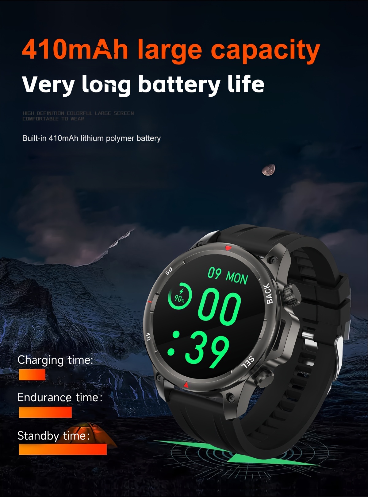 Men's Smartwatch HD LED Display, AI Voice Assistant, Wireless Calling, GPS Tracker, Compass, Fitness Tracker with Stainless Steel/Silicone Band_voghion.com