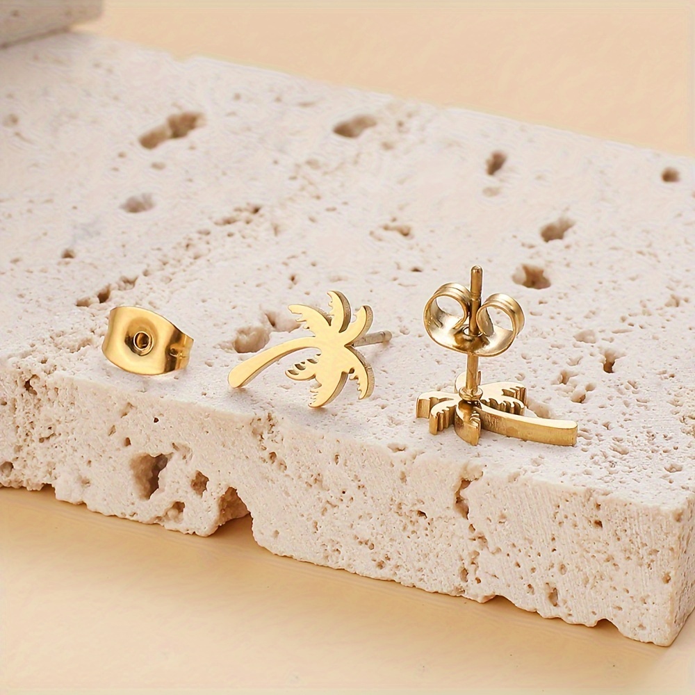 Coconut Tree Suitable For Women's Earrings
