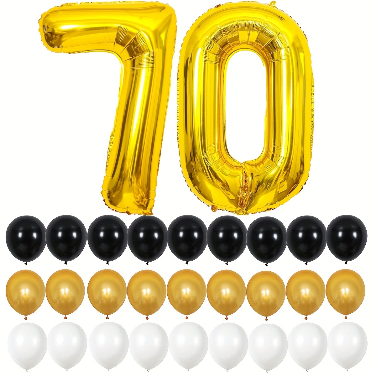 Globos con el número 13, globos de aluminio de Mylar de aluminio de 13 años  dorados, gigantes, para fiestas de cumpleaños de 13 años, decoraciones de