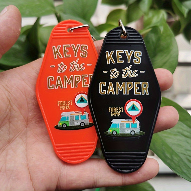 

Vintage-style Plastic Motel Keychain - Campers, Rv Enthusiasts & Housewarming Gifts