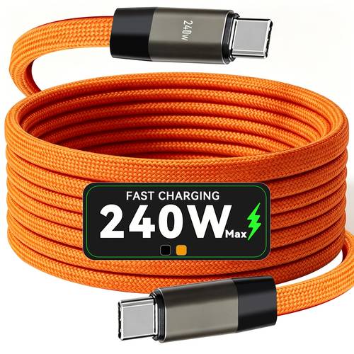 240w charging cable pd3 1 high speed type c charger cord type c cable for samsung s23 s22 s21 pd cable xiaomi type c to type c cable for iphone 15 16 17 fits for all usb c to usb c port devices