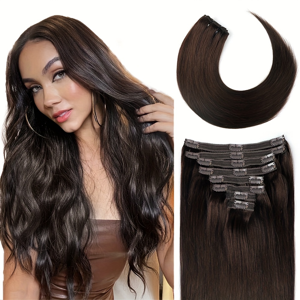 

-in Straight Hair Extensions, 120g - Double , 8pcs (14-28 ) For Women