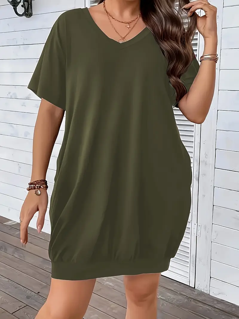Elegant Solid Pocket V Neck Tops Elegant Solid Pocket V Neck Tops