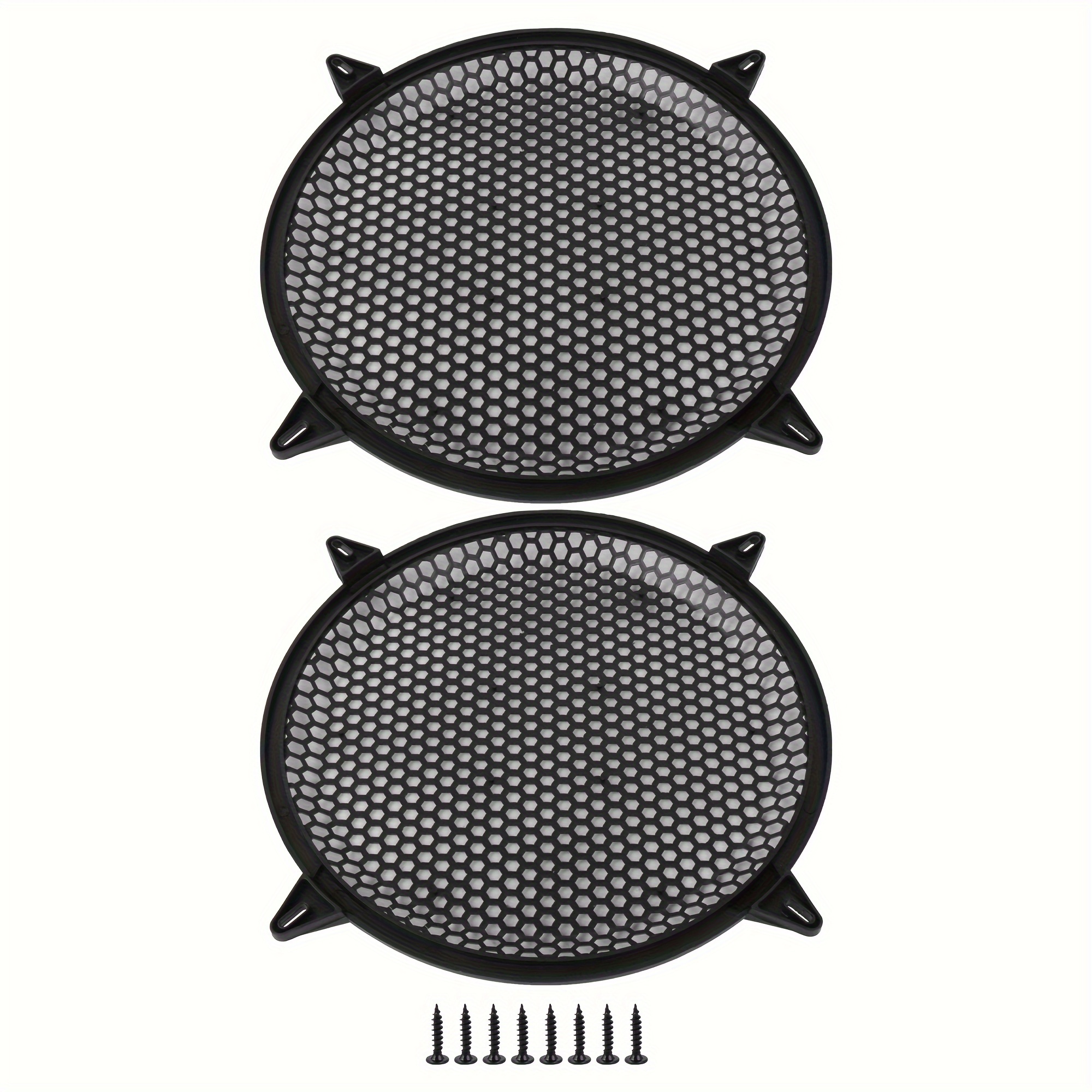 

2pcs 12 Inch Speaker Grill Covers, Non-powered Protective Mesh For Stage Speakers/home Theater Subwoofers, Black