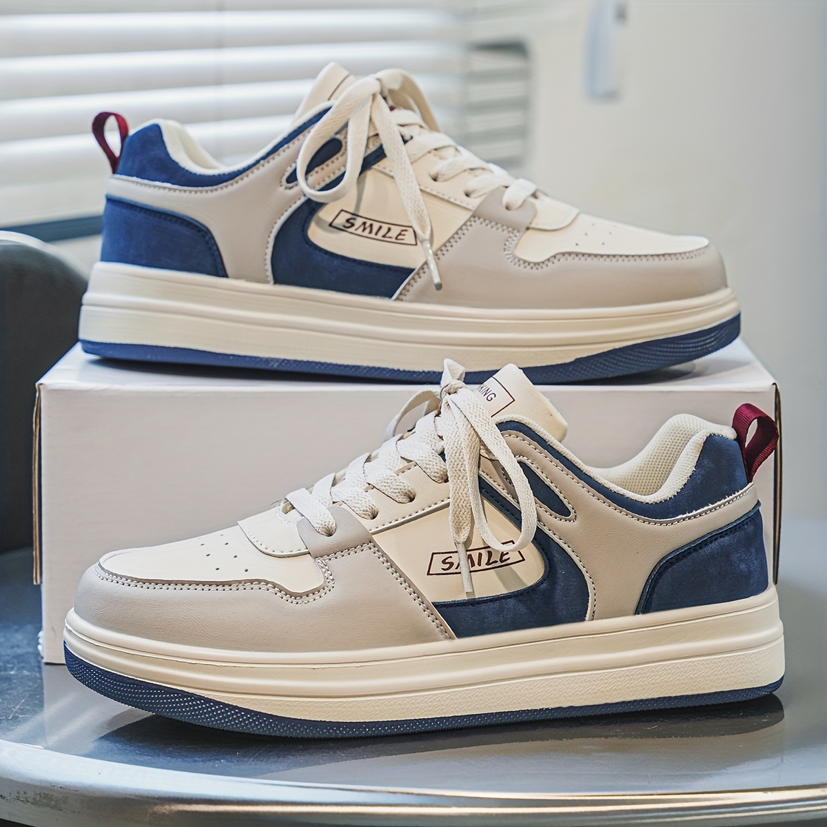 YAMEPP Zapatillas Bajas para Hombre con Parte Superior y PE - Imagen 6