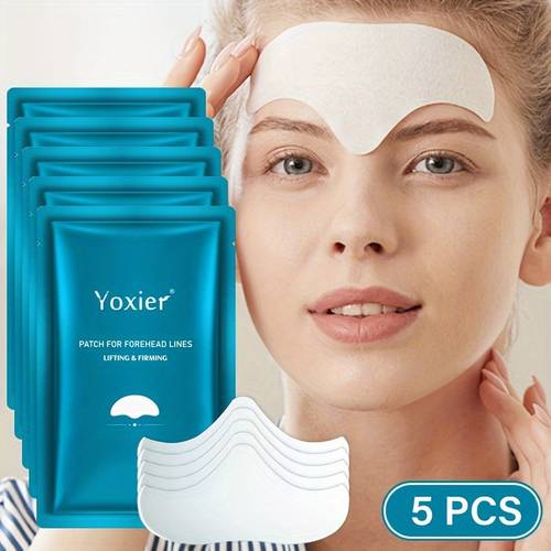 5pcs forehead firming patch frontal patch moisturizing and smoothing forehead skin tightens and lifts for skin care