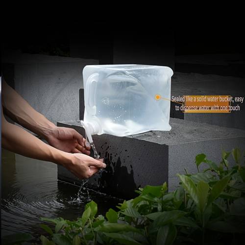 1pc, Portable Water Bucket, Can Be Used For Outdoor Kitchens, Field Camping, Barbecue, Easy To Carry