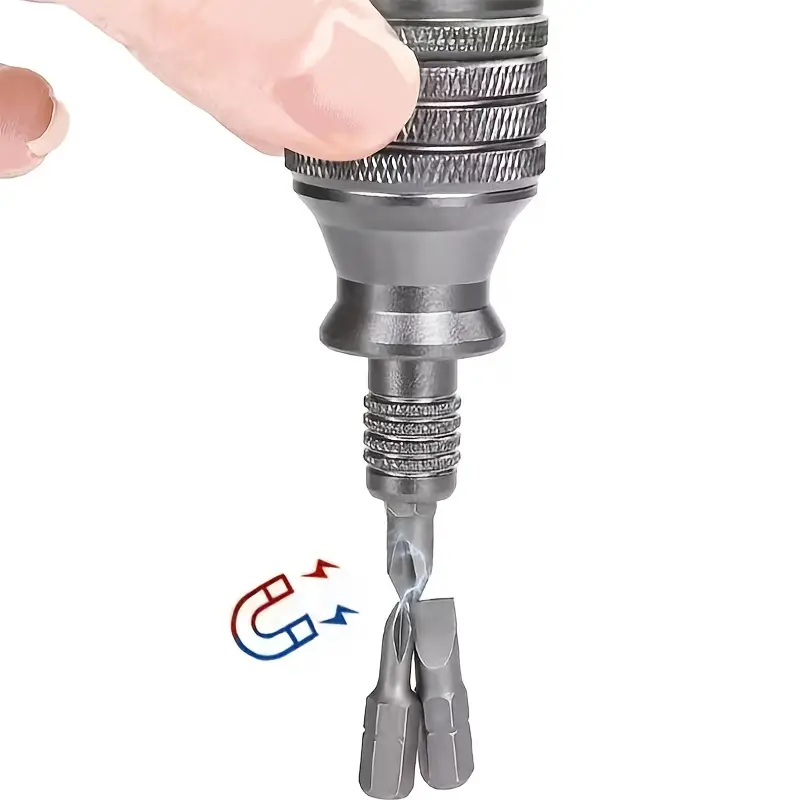 1pc 7-in-1 multi-head screwdriver set with magnetic tip storage & mechanism - heavy-duty construction, compact & portable design for home, bike, furniture repairs - waterproof & tool with ergonomic handle (no battery/electricity required) Product details 3