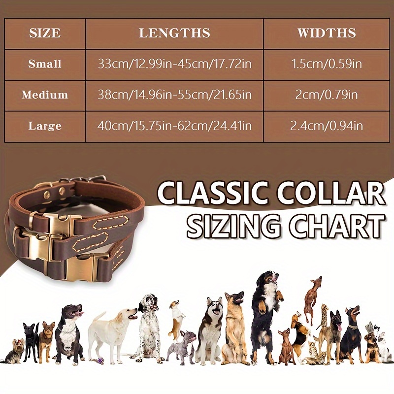 Heavy Duty Metal Dog Collar with Quick Release Buckle