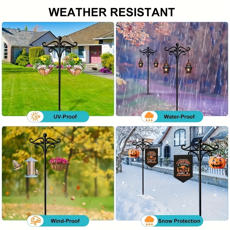 

2 92in - , Feeder , Stakes, For / , Hanging Solar Lights, Lanterns, , And Feeders