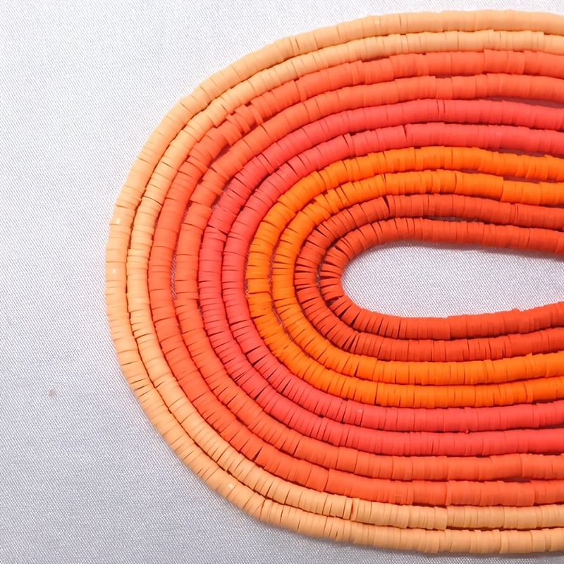 3500pcs 10 Strands 4mm Polymer Clay Vinyl Beads For Jewelry Making Surf Fashion Bracelet Necklace Handmade Crafts Small Business Supplies