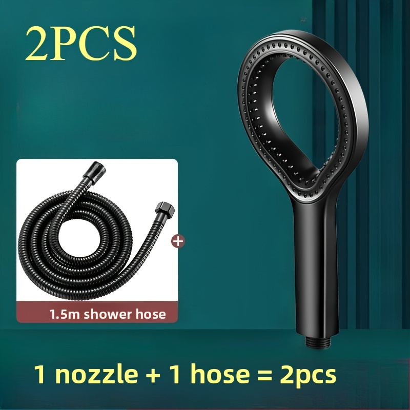 E-shop 2er-Set: 1 Duschkopf + 1 Schlauch | Hochdruck-Boost-Handbrause | Langlebiges ABS-Material | Mehrmodus-Duschkopf | Geeignet für