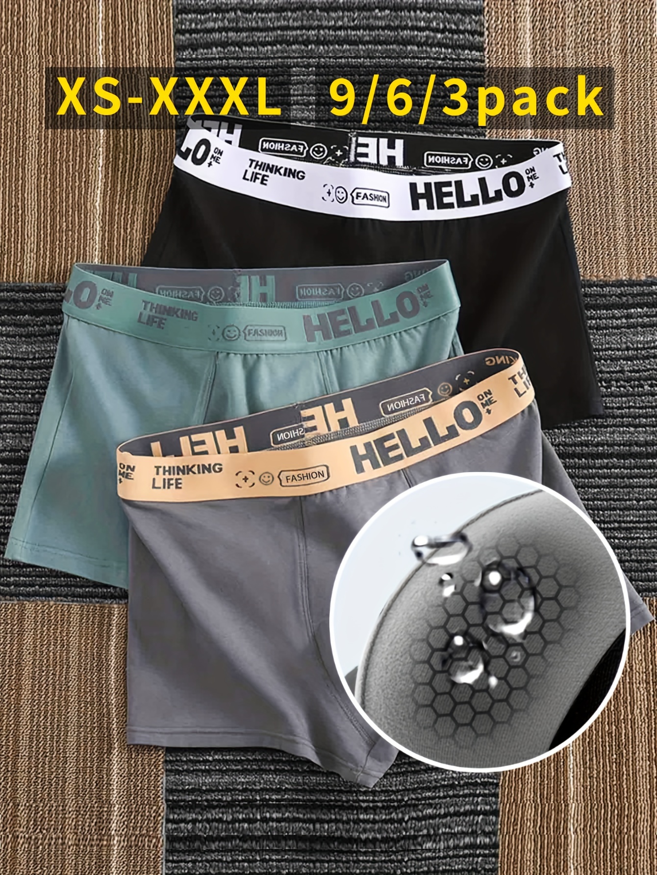 Men's Underwear Antibacterial Graphene Breathable Comfy - Temu