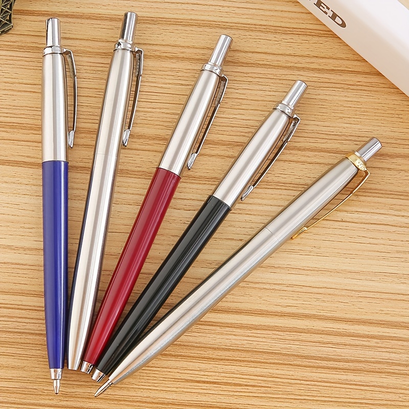 

Press The Metal Ballpoint Pen With A Plush Pen Pouch Set, A Gift Pen For Office And School Use.