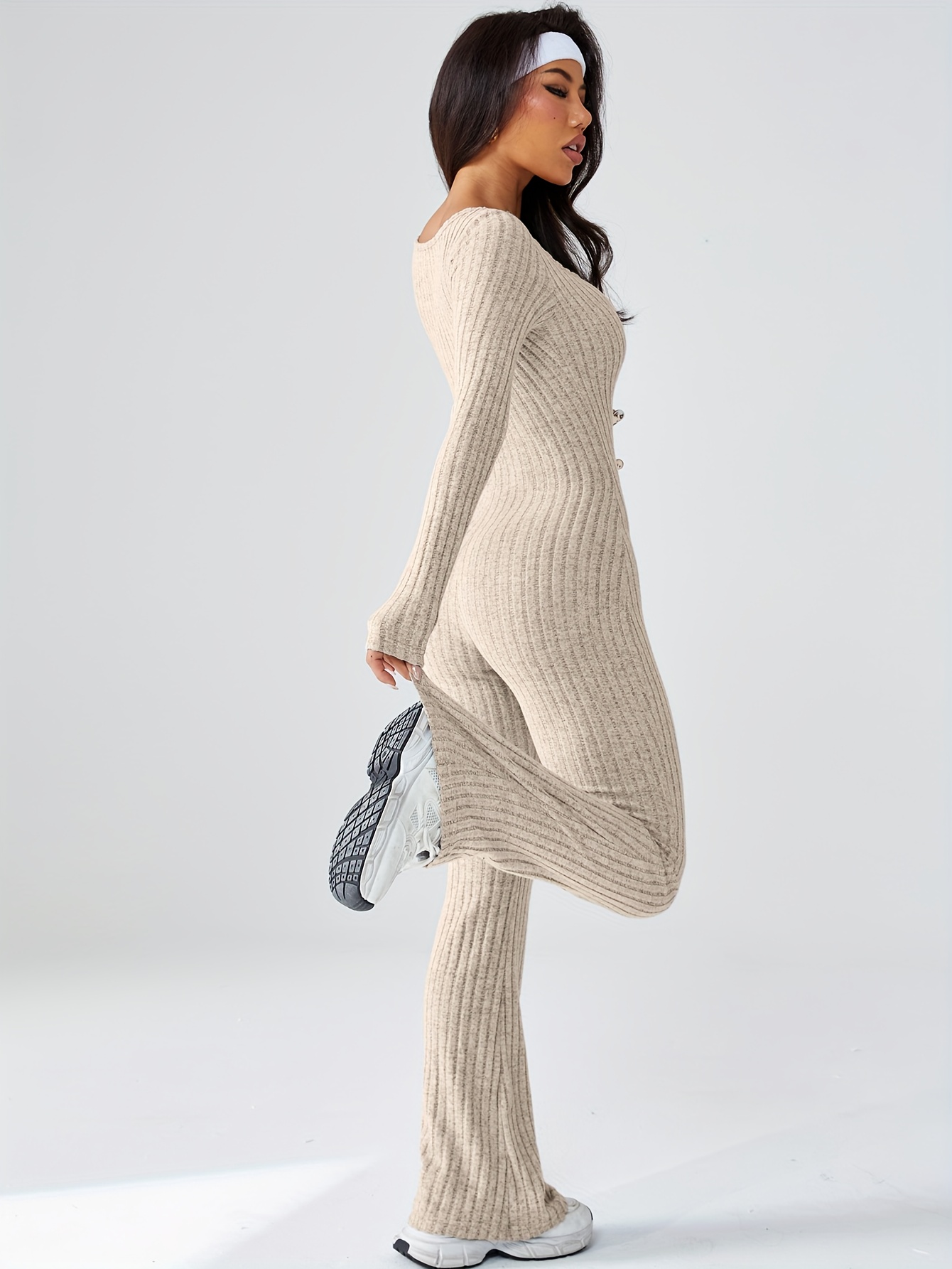 mesh top dress long sleeve Mesh Long Sleeve Mini Dress Fog XL+