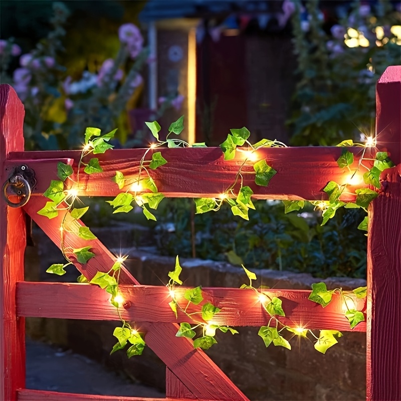 1pc, Ivy Lantern String, Indoor Balcony Decorative Lantern String, Spring, Summer, Vine Atmosphere Decorative Colorful Lantern [without Battery]