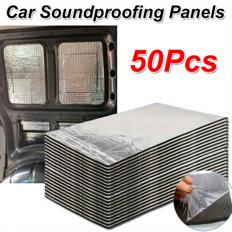 50pcs sound insulation pad with   backing insulation pad used for doors engine compartment and roof sound insulation material