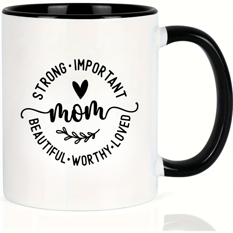 Mom Mug White Ceramic Sustainable Reusable Coffee - Temu