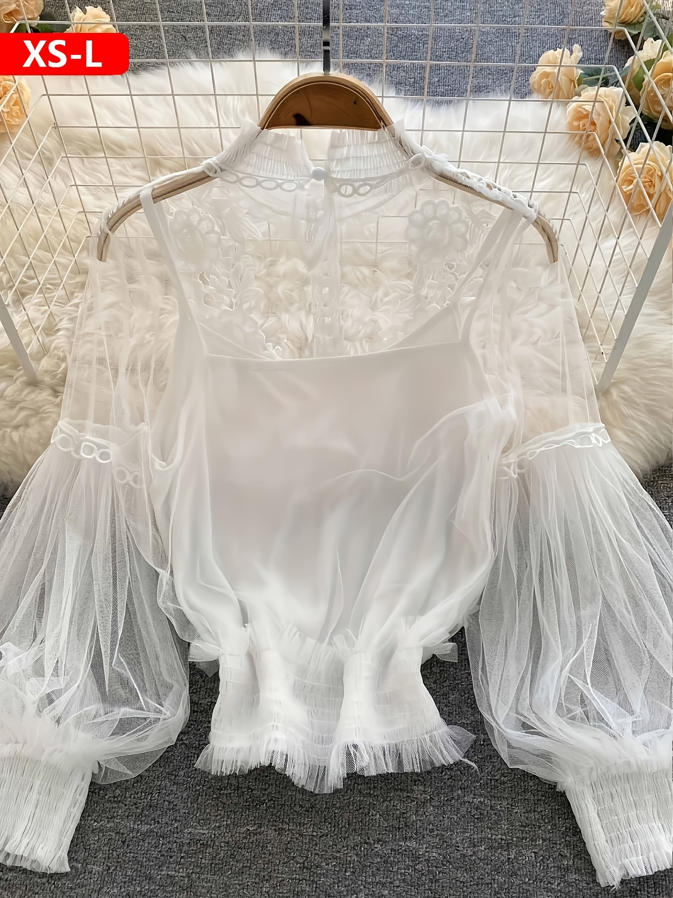 CLANE VELOR PIPING SHEER BLOUSE 【公式通販】