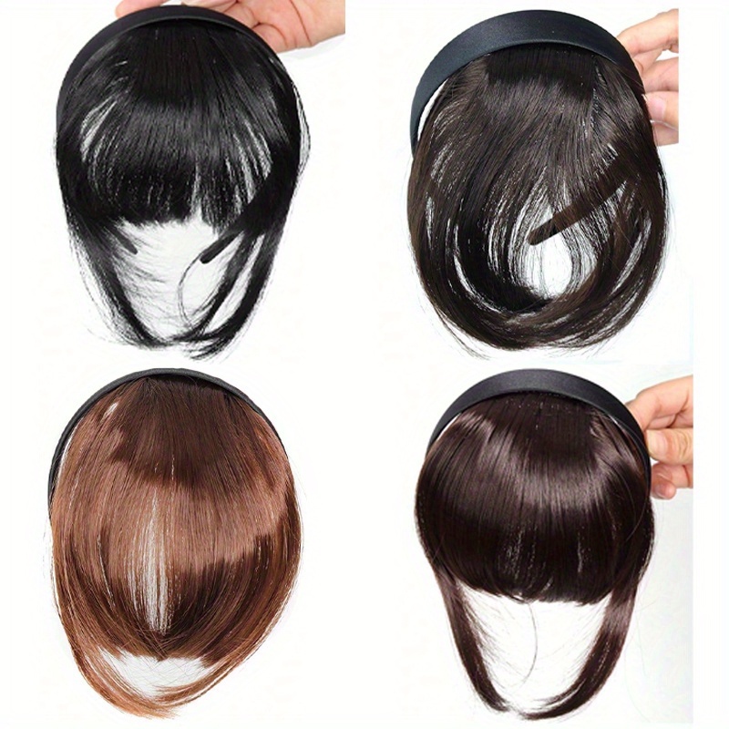 all inclusive cloth headband bangs one forehead curtain covering white hair broken   replenishing wig piece Product details 5