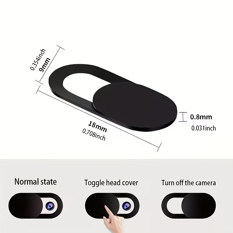 4pcs Phone and Camera Lens Covers - Anti-Spy Privacy Shutter