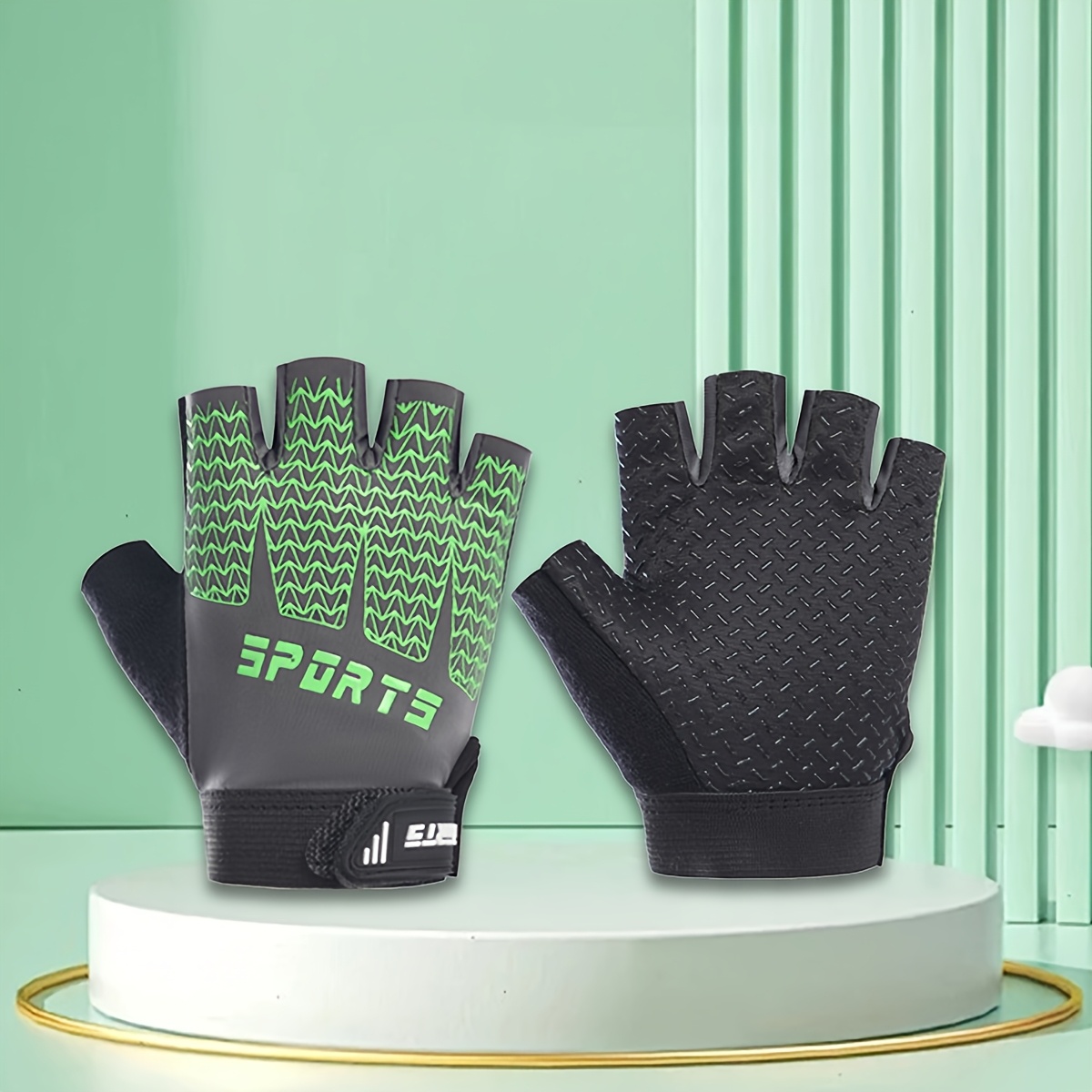 Image of 1 Pair Of Children's Outdoor Sports Gloves, Suitable For Outdoor Hiking And Other Activities, Sports Gloves For Children Aged 3-8, Breathable And Sweat-absorbent Sports Gloves