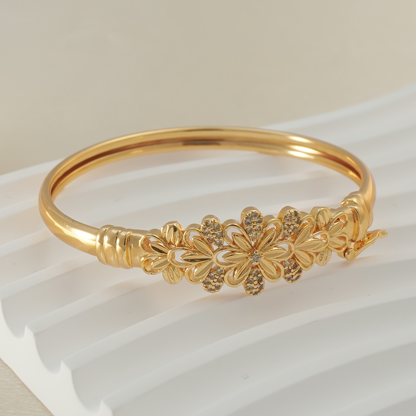 TEMU Pulsera nueva de moda y creativa con diseño de flor y hoja de para otoño e invierno, adecuada para fiestas y bailes diarios, lujo con , para