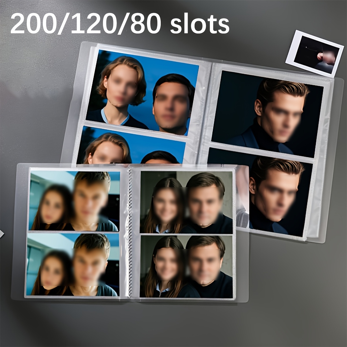 200 120 80 slots large capacity   photo album can hold 6 inch photos perfectly suitable for polaroid pictures postcards and stickers recording   bit of   and   0