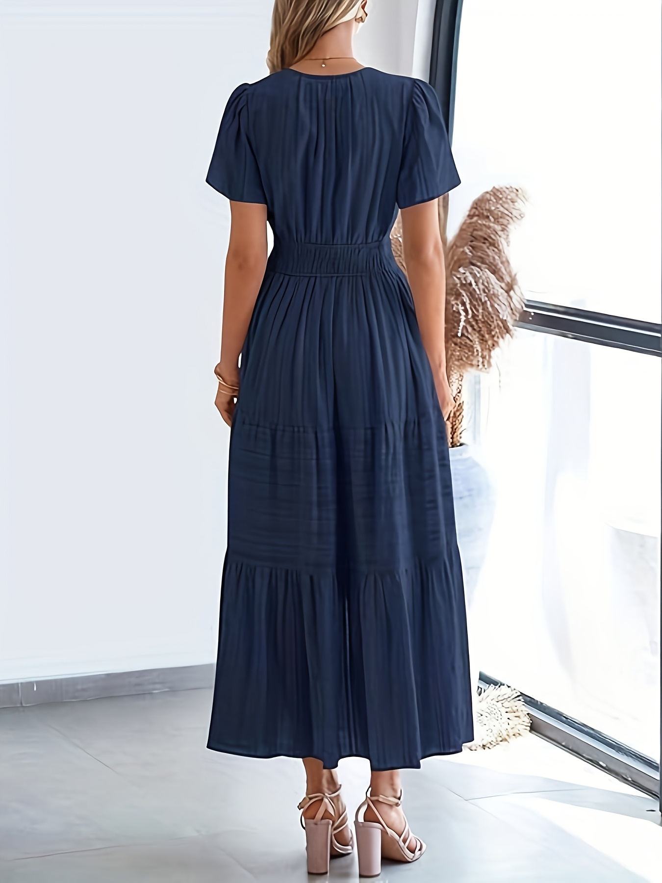 chinese dress ladies Pleated Layers Midi Dress main image 1