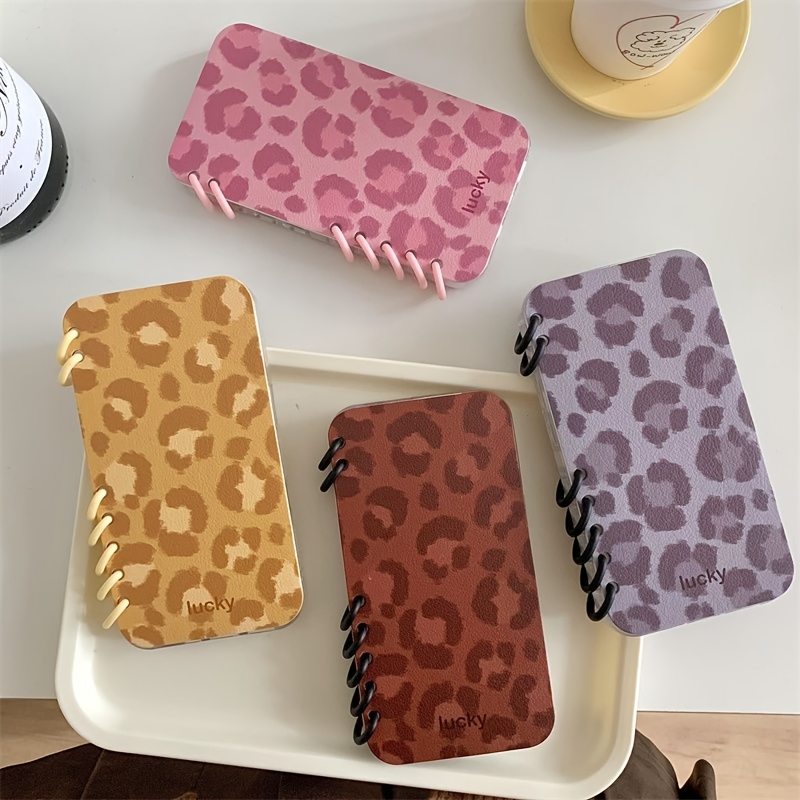 

Color Leopard Pattern Creative Flip Notebook Phone Case, Suitable For Iphone16promax/15/14plus/13/12/11 Protective Case